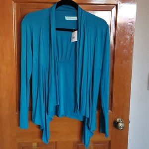 Chris & Carol draped front cardigan